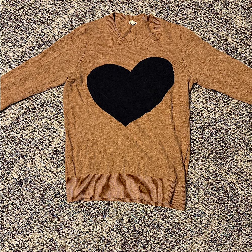 Vintage Jcrew heart sweater size M